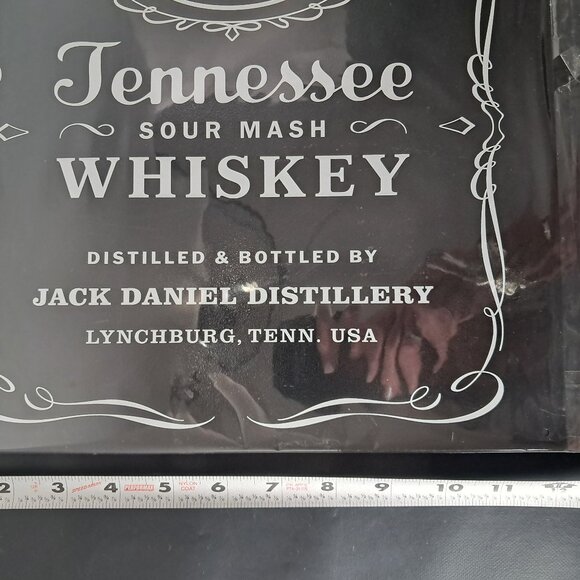 Black & White Jack Daniels Old No. 7 Label Large Premium Metal Tin Sign New!! - Picture 9 of 10